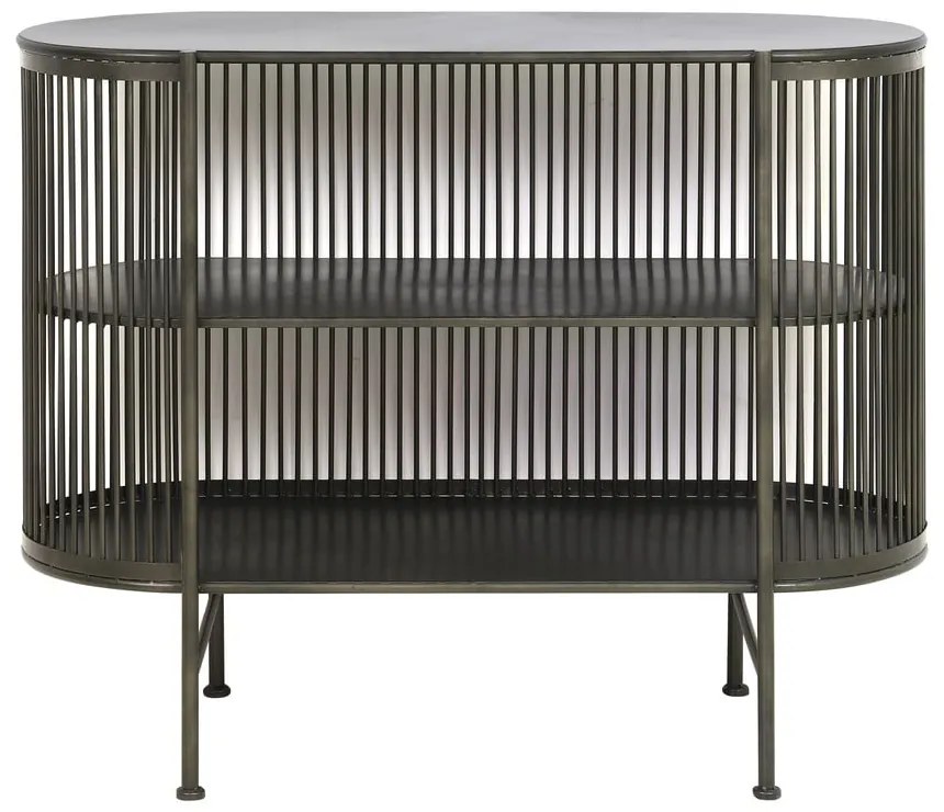 Comodă neagră din metal 100x80 cm Yinthe – Light &amp; Living