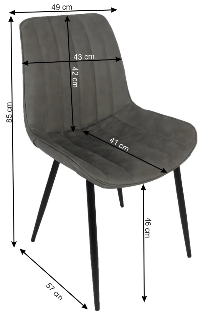 Scaun sufragerie Halana (gri deschis). Promo -6%. 1016074