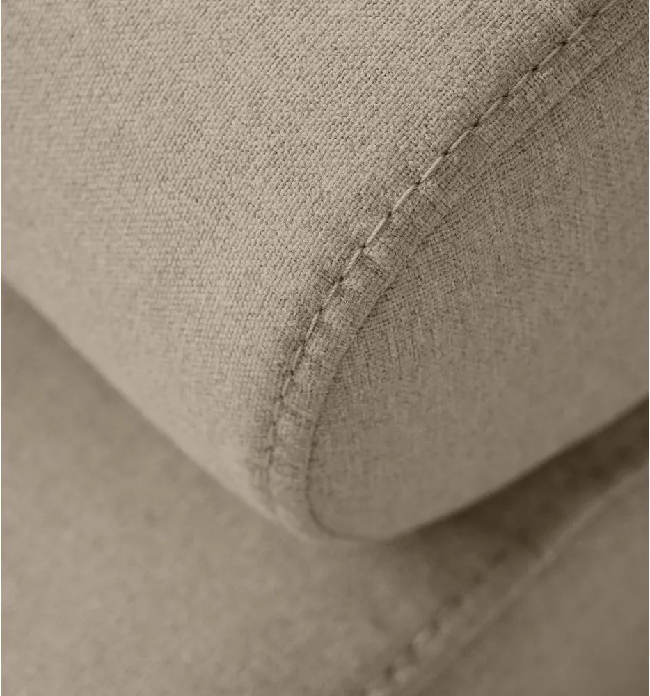 Colțar bej extensibil/cu spațiu de depozitare (cu colț pe partea dreaptă/în formă de ”L”) Anton – ELTAP