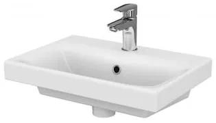 Lavoar baie pentru mobilier alb lucios 50 cm Cersanit Moduo 500x400 mm