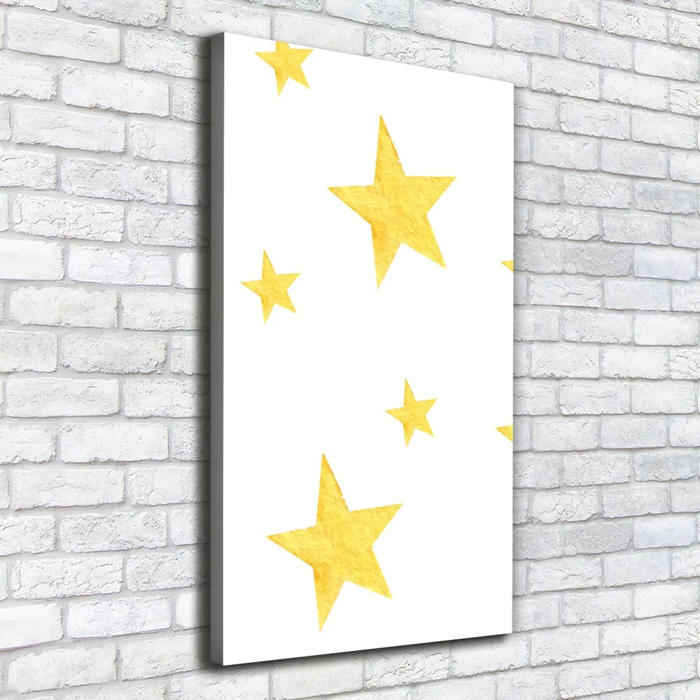 Tablou pe pânză canvas Stele galbene