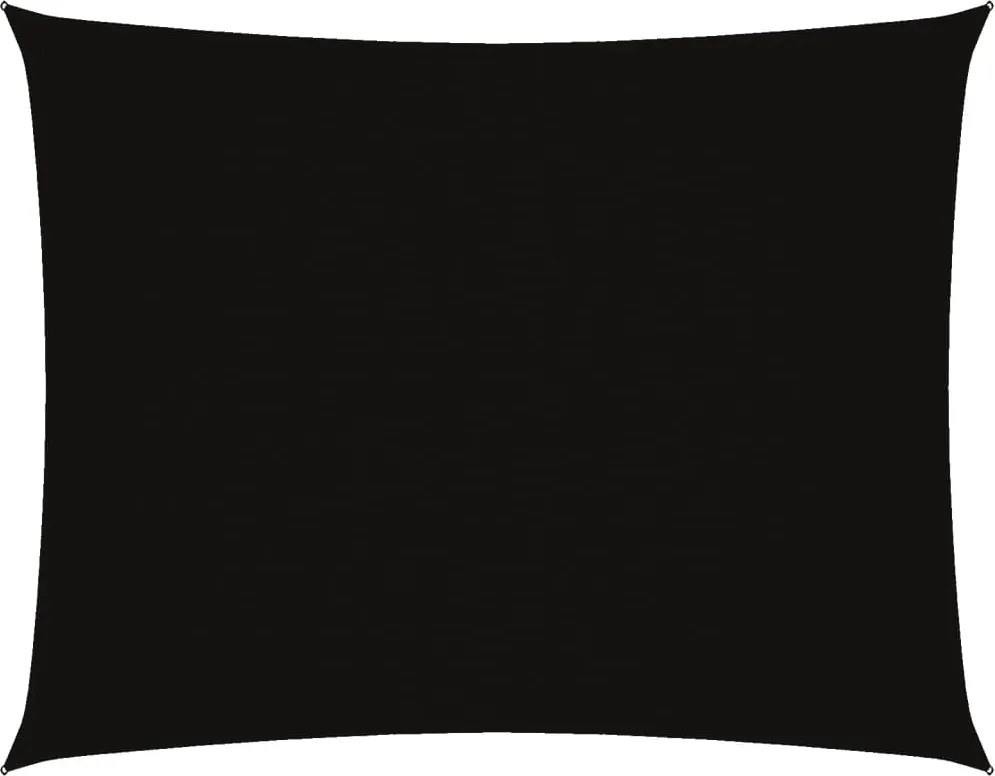vidaXL Pânză parasolar, negru, 3x4 m, țesătură oxford, dreptunghiular