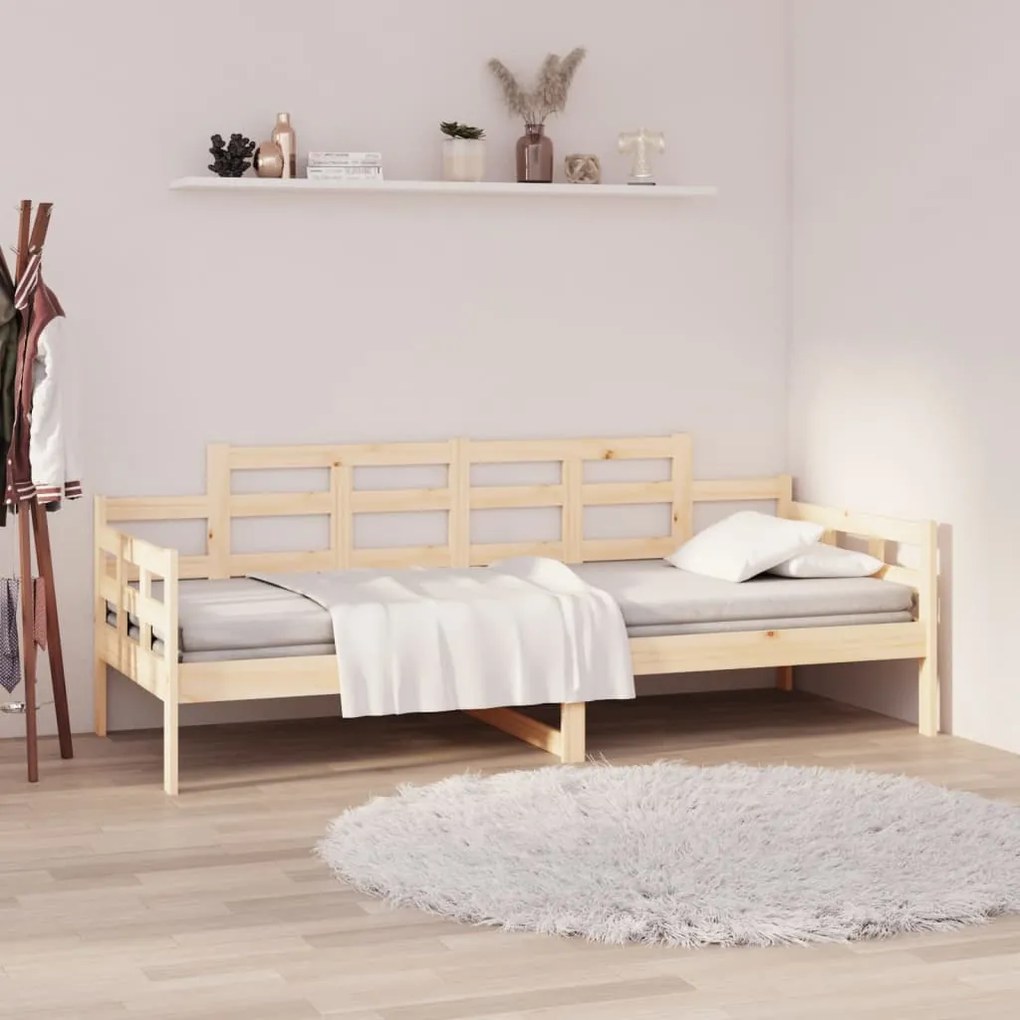 820327 vidaXL Pat de zi, 90x200 cm, lemn masiv de pin