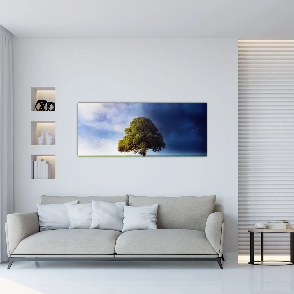 Tablou - Noapte și zi (120x50 cm)