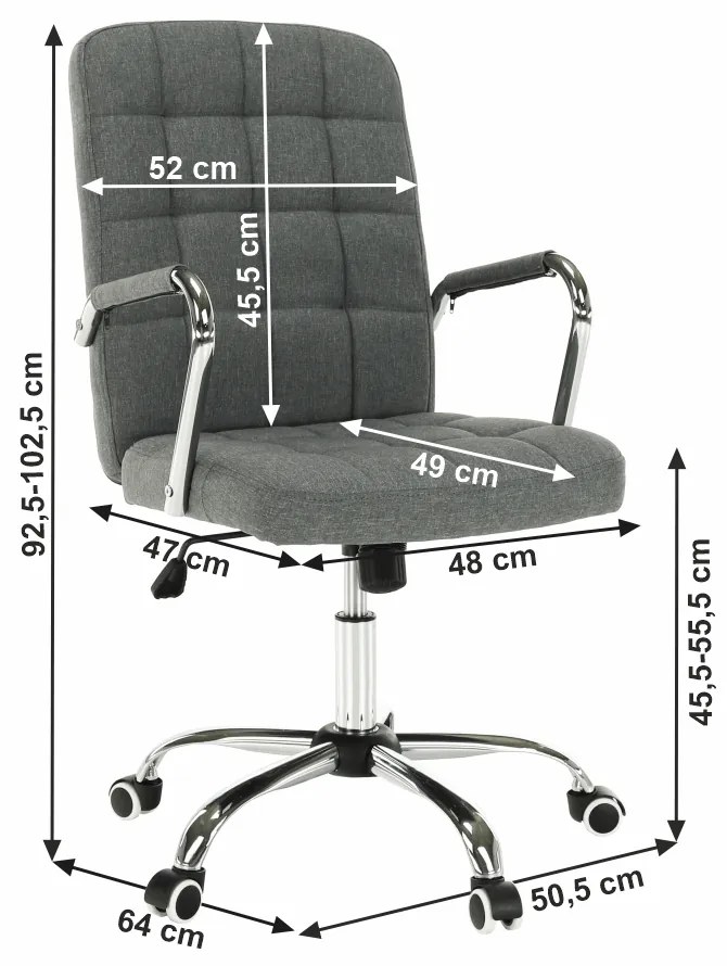 Scaun de birou, gri, MORGEN