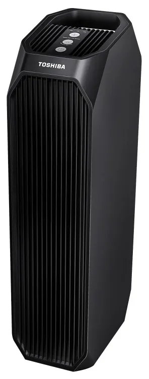Purificator de aer Toshiba CAF-Z45FR, 20 m², 54 W, 228 m³/h, 3 moduri, Ionizare, HEPA, 32 dB, Negru