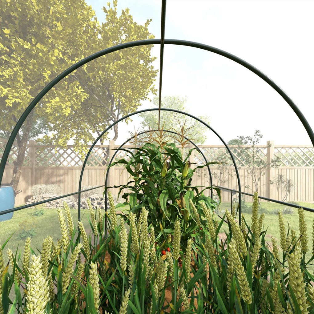 Outsunny Sera 3 x 2 x 2m cu Usa Rulanta si Fereastra, Transparent | Aosom Romania