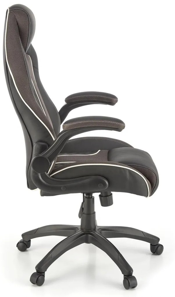Scaun de birou Hamlet negru/gri H124 cm