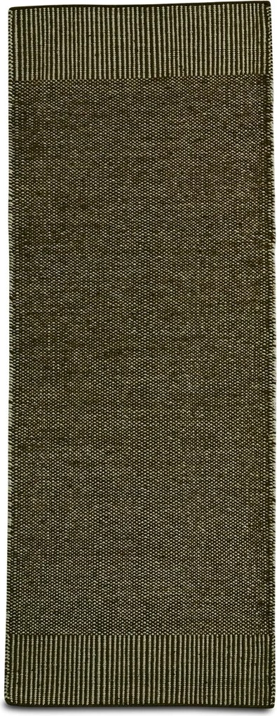 Covor Rombo, alb/verde muşchi, diferite dimensiuni - Woud Dimensiuni: 200 x 75 cm