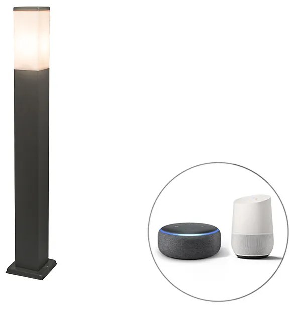 Lampă de exterior inteligentă gri închis 80 cm inclusiv Wifi P45 - Malios
