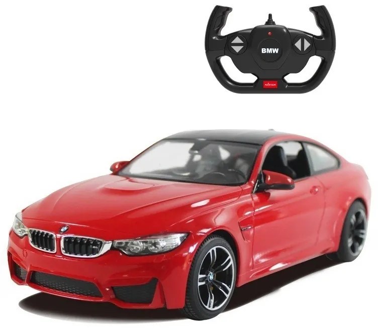MASINA CU TELECOMANDA BMW M4 ROSU CU SCARA 1 LA 14