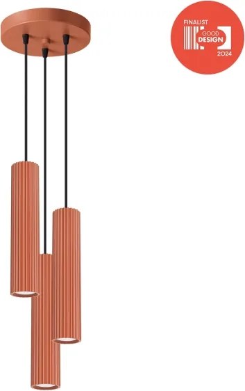 BRILAGI - LED lustru pe cablu CRESTO 3xGU10/10W/230V portocaliu