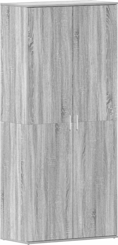 vidaXL Dulap pentru pantofi Gri Sonoma 80 x 39 x 178 cm Lemn compozit