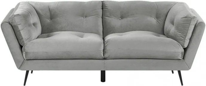 Canapea LENVIK, catifea, gri, 75 x 210 x 90 cm