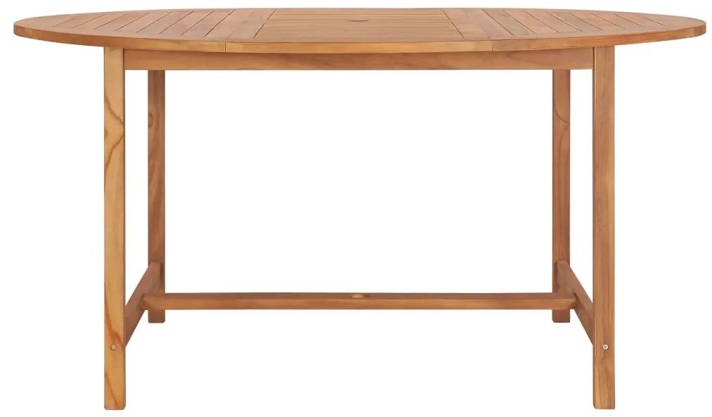 vidaXL Masă de grădină, 150 x 76 cm, lemn masiv de tec