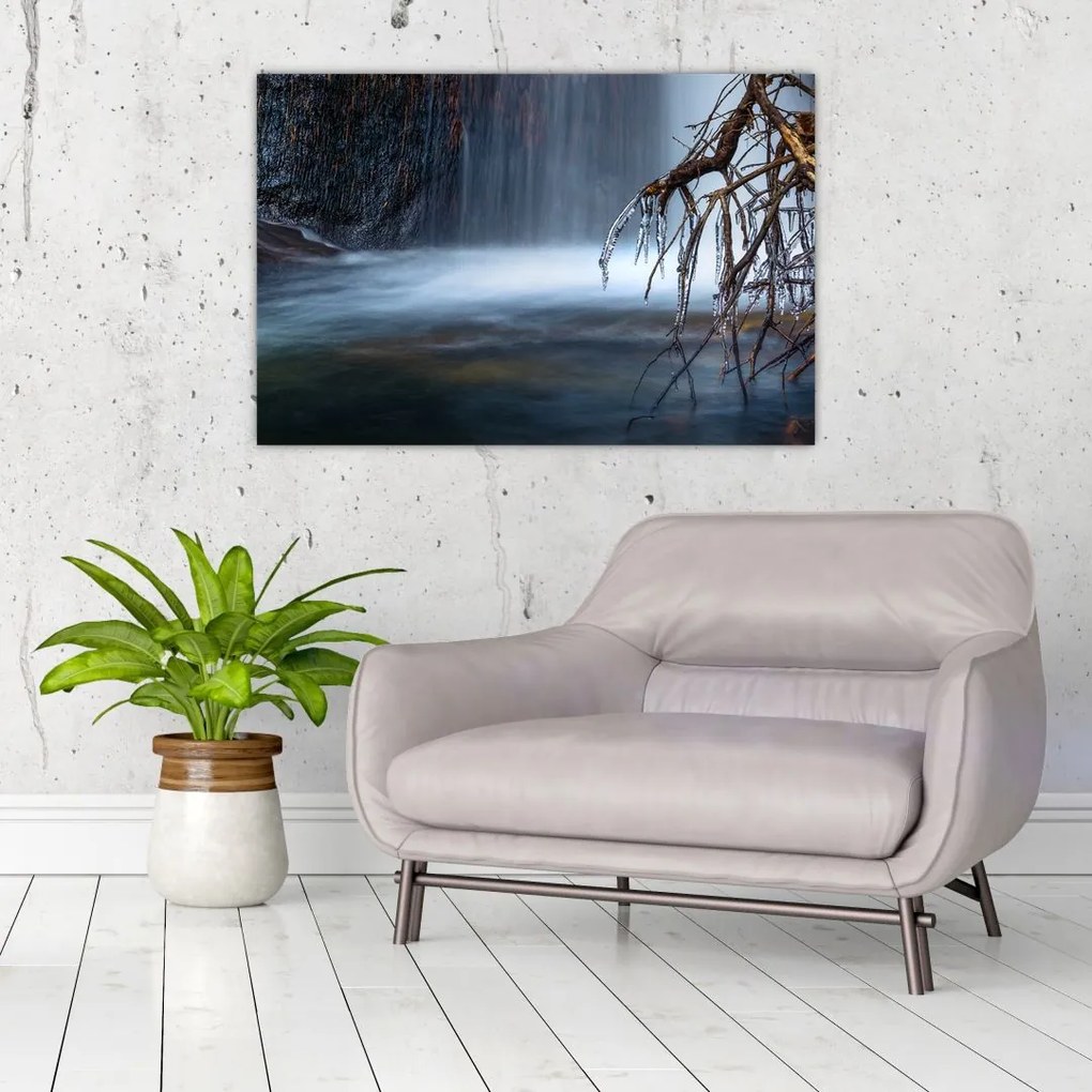 Tablou - Laguna de iarnă (90x60 cm)