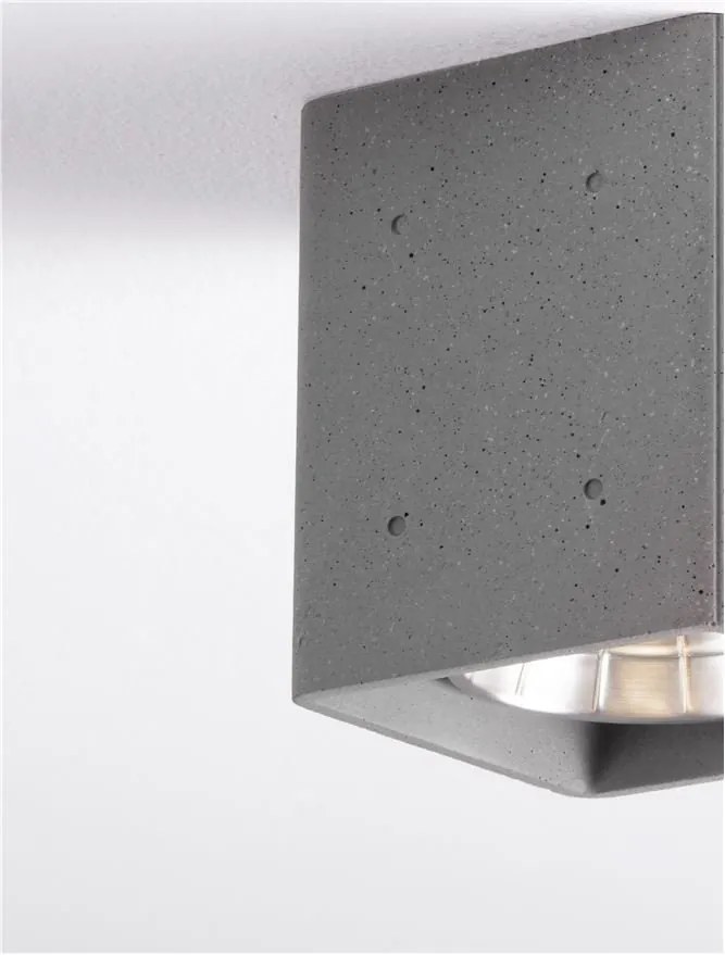 Spot LED aplicat iluminat exterior din beton IP65 RITZ SQ