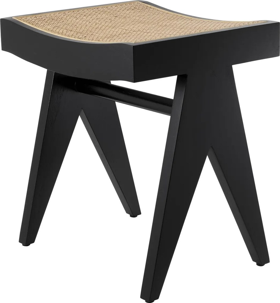 Taburete design vintage LUX Arnaud, lemn negru 114163 HZ