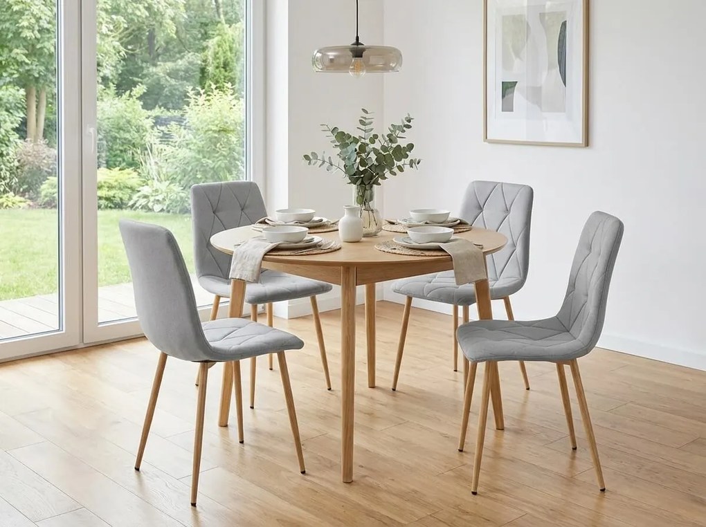 Scaun de masa LIBRA gri deschis