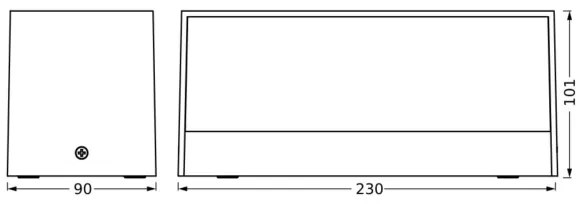 Aplică LED de exterior Ledvance ENDURA STYLE IDRI 2xLED/6,25W/230V IP65