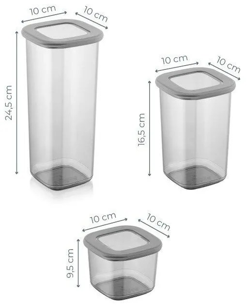 Recipiente 6 buc. pentru alimente Fresco – Hermia