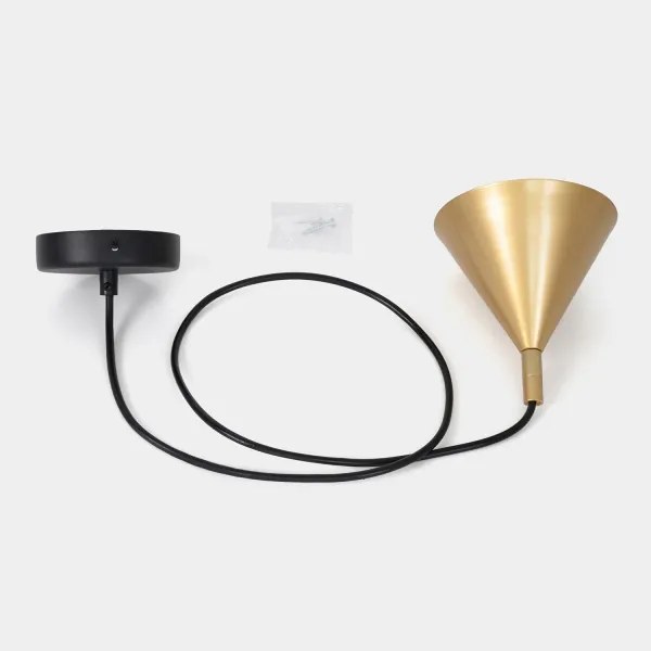 Brilagi - Lampă suspendată pe cablu CONE SINGLE 1xGX53/15W/230V aurie