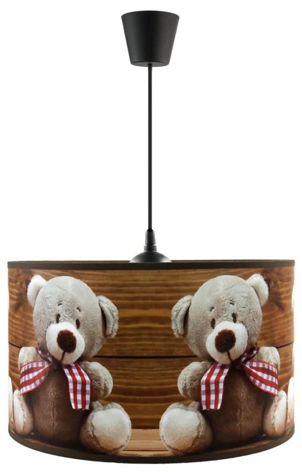 Lustră pe cablu pentru copii BEARS 1xE27/60W/230V
