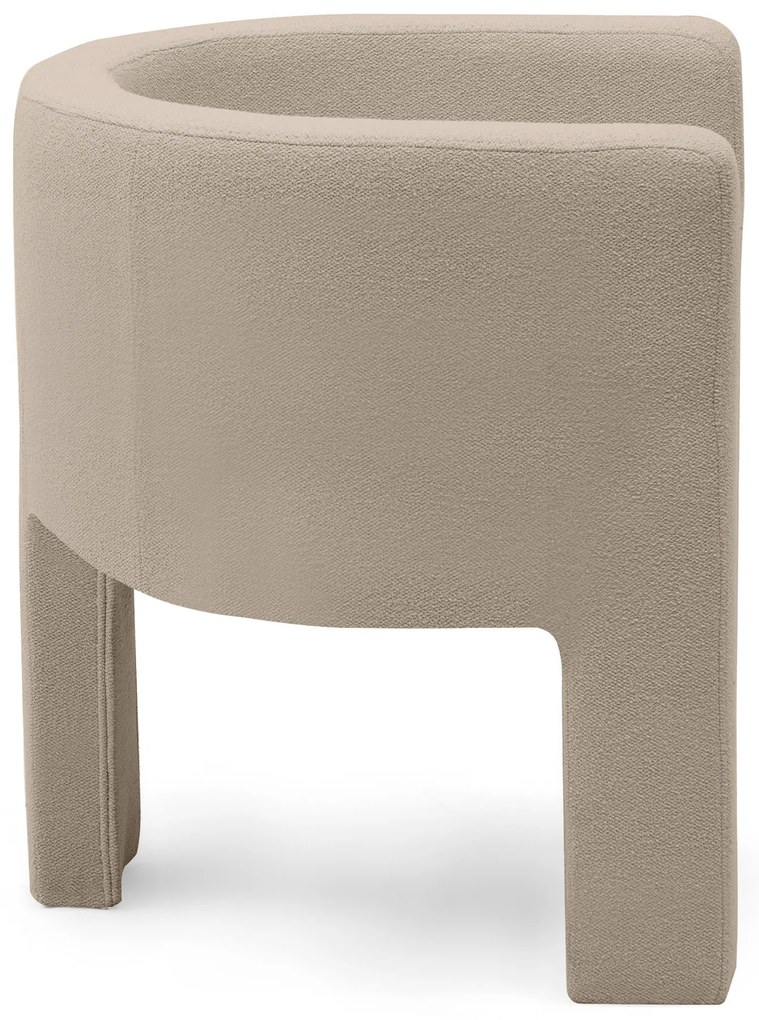 Fotoliu design bej MILU