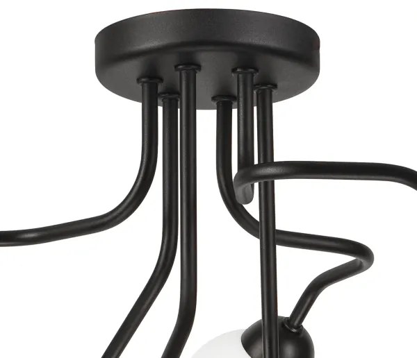 Lustră aplicată HOLLY 6xG9/5W/230V neagră