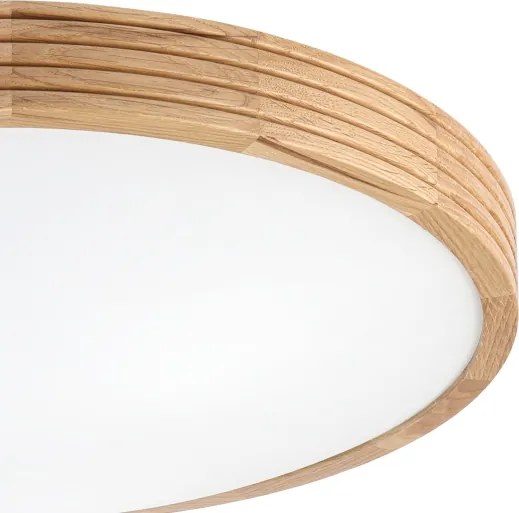 Brilagi - Lampă de tavan LED CARVALHO MODERN SLIM 3xE27/60W/230V Ø 47,5 cm stejar