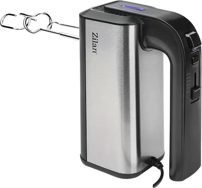 Mixer de mana Zilan ZLN2938 - 500W, 5 viteze + Turbo, inox