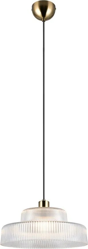 Lustră cu abajur din sticlă ø 35 cm Abella – Reality