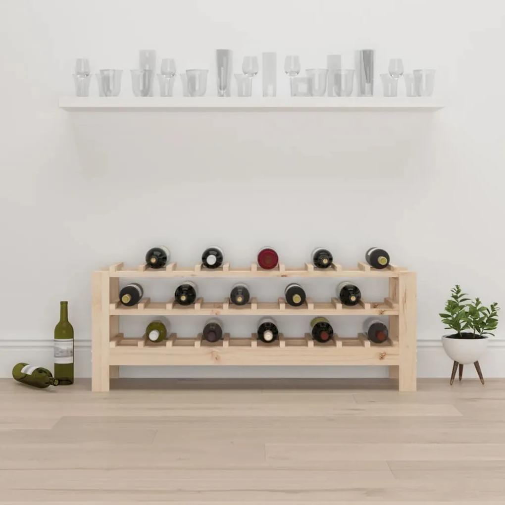 Suport de vinuri, 109,5x30x42 cm, lemn masiv de pin Maro, 109.5 x 30 x 42 cm, 1