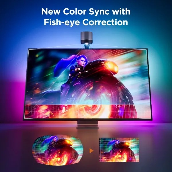 Govee Backlight 3S Netflix TV 55-65" SMART LED retroiluminare RGBICW Wi-Fi + telecomandă