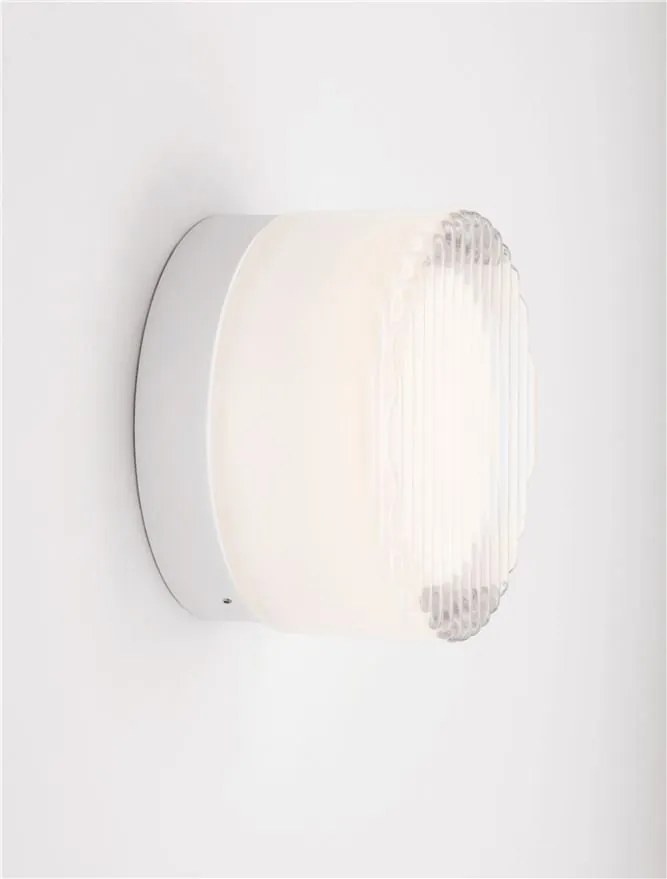 Aplica perete exterior, LED 3000K, Protectie IP65, POLLUX alb