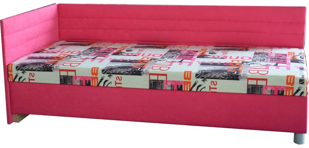 Pat de o persoană (canapea) 90 cm Emil 2 (cu saltea standard cu 7 zone) (S). 774240