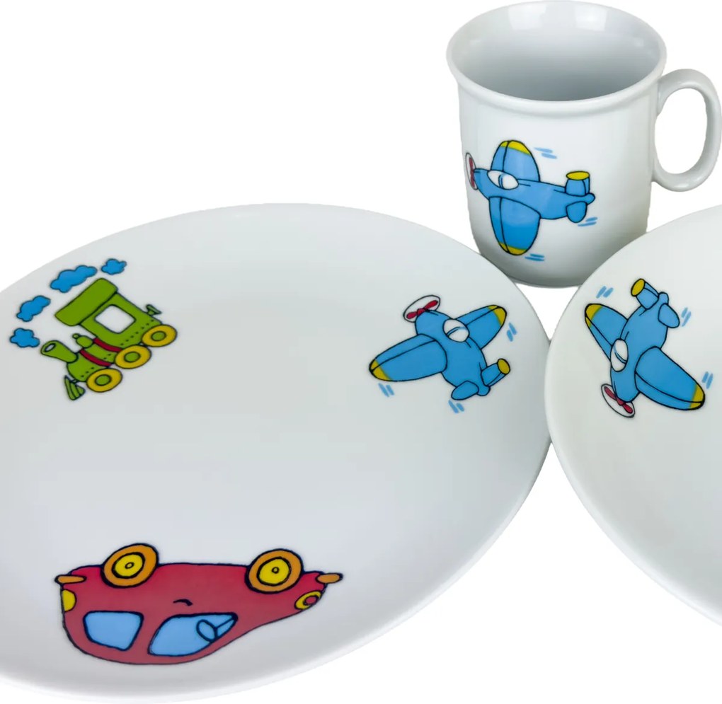 Set de masă pentru copii, 3 piese Thun Transport