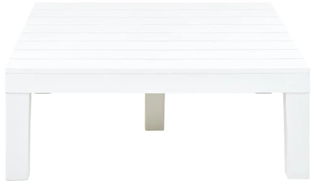 Masa de gradina, alb, 78 x 78 x 31 cm, plastic 1, Alb