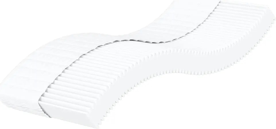 vidaXL Saltea din spumă, alb, 90x210 cm, duritate H2 H3