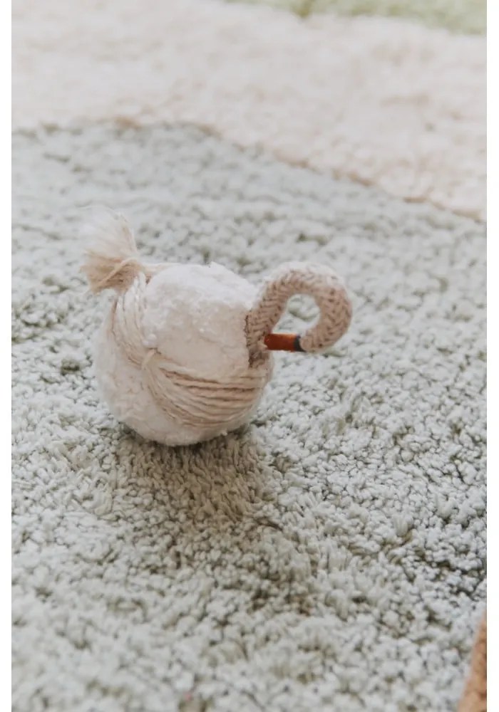 Covor de joacă pentru copii verde-crem din bumbac 90x130 cm Hyde Park – Lorena Canals