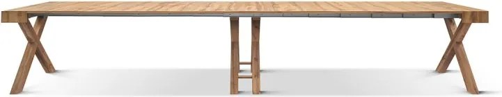 Consolă Linda extensibilă de la 45 cm la 402 cm - ALB