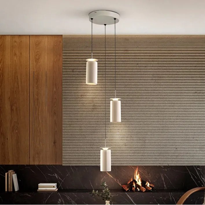 Lustra cu 3 pendule ceramice LED Alfara