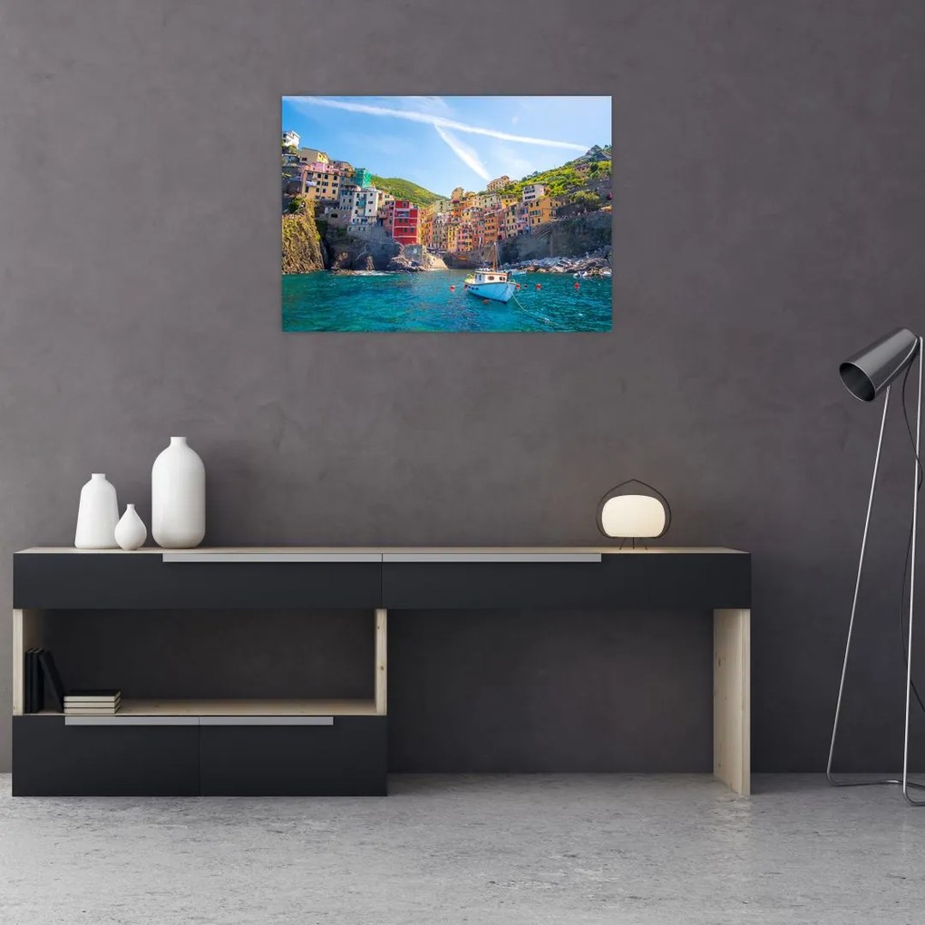 Tablou pe sticlă - Pe Marea mediterană (70x50 cm)