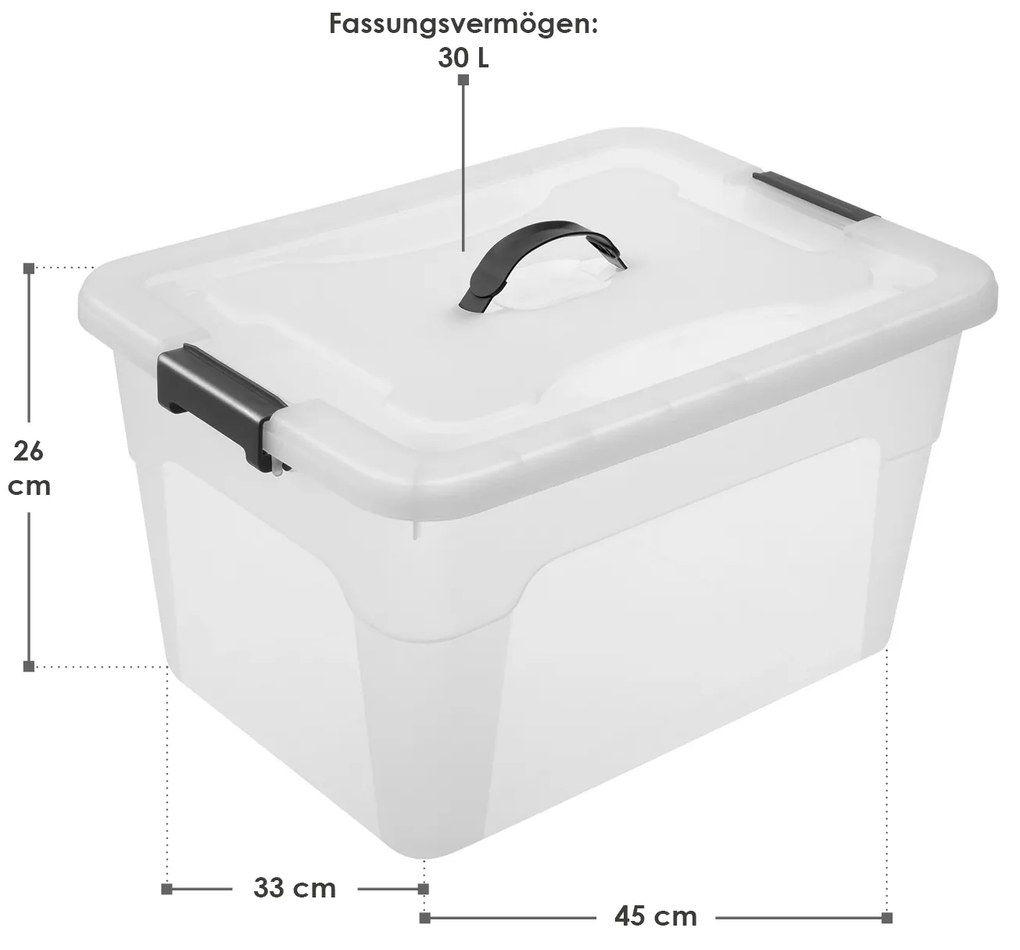Cutie de depozitare - 30L - set de 6