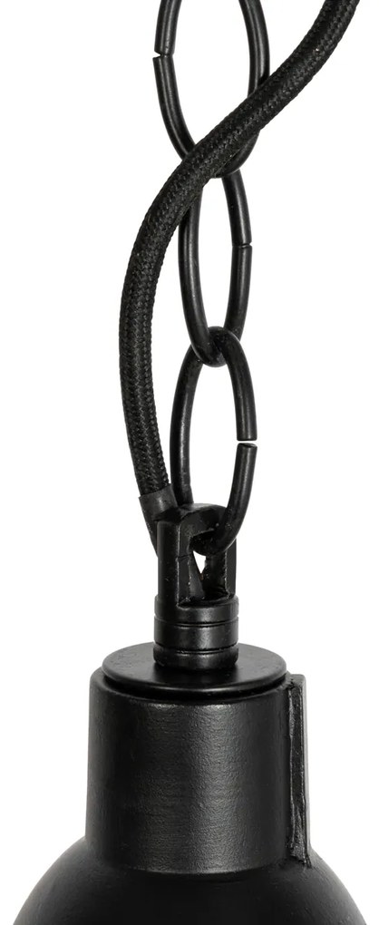 Set de 3 lămpi suspendate industriale negre - Cabin