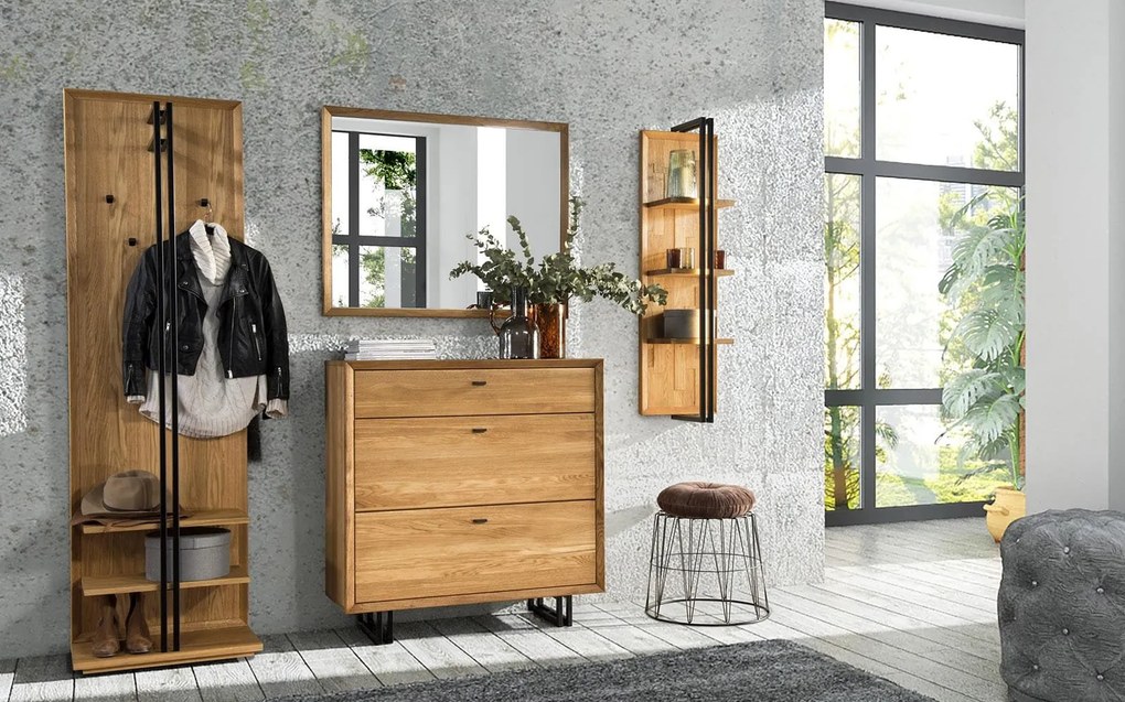 Pantofar lemn masiv Sutton, 100 × 39 × 104 cm