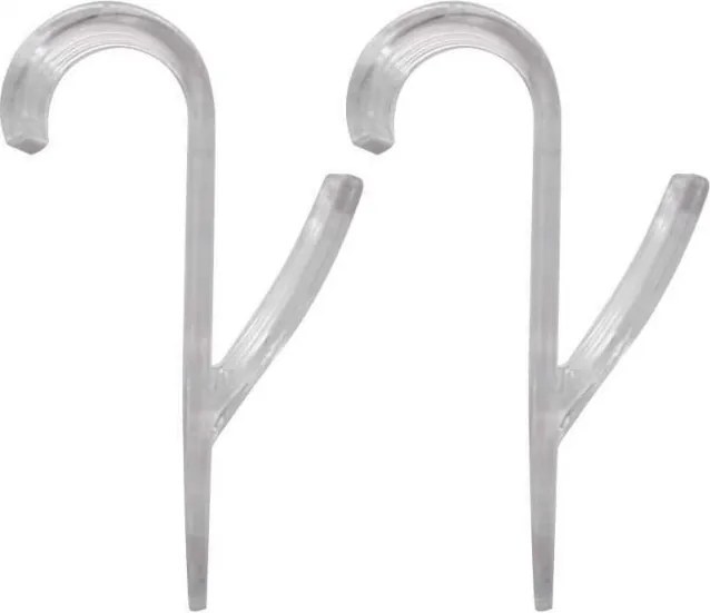 Set 2 carlige pentru calorifer baie SEZA, transparente