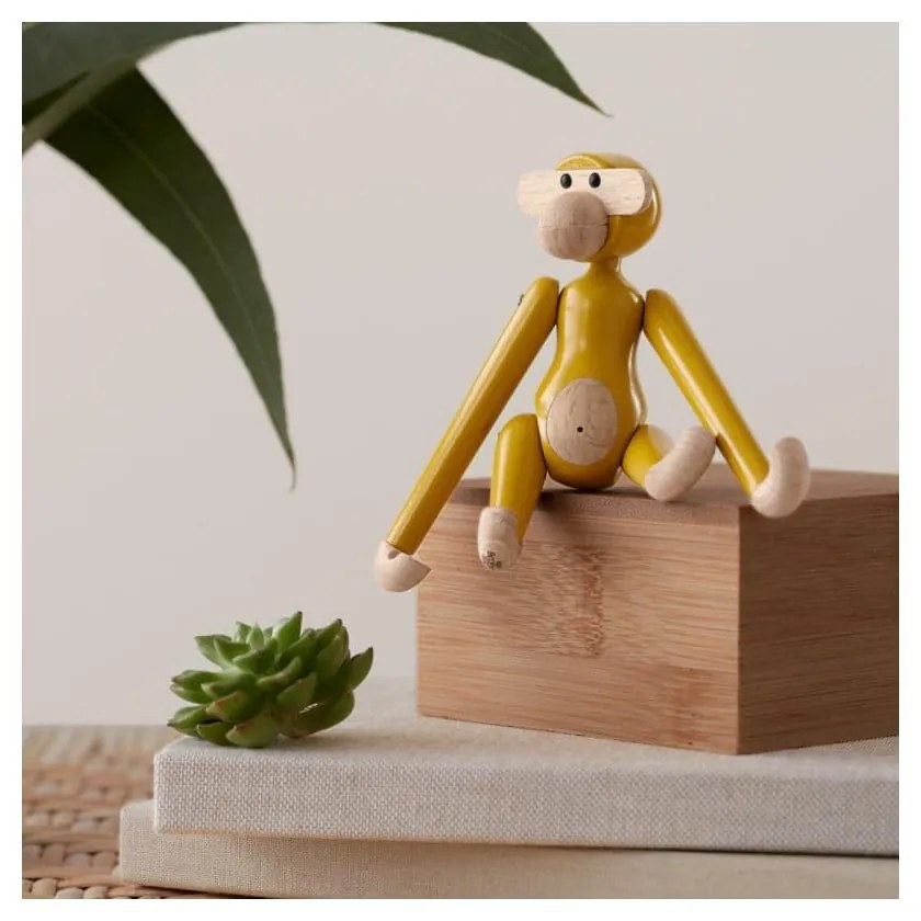 Statuetă din lemn masiv (înălțime 9,5 cm) Monkey Mini – Kay Bojesen Denmark