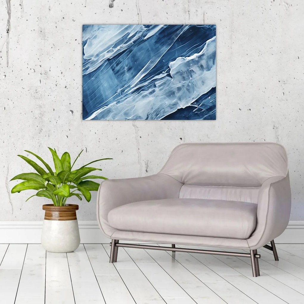 Tablou pe sticlă - Detaliu de pictură (70x50 cm)