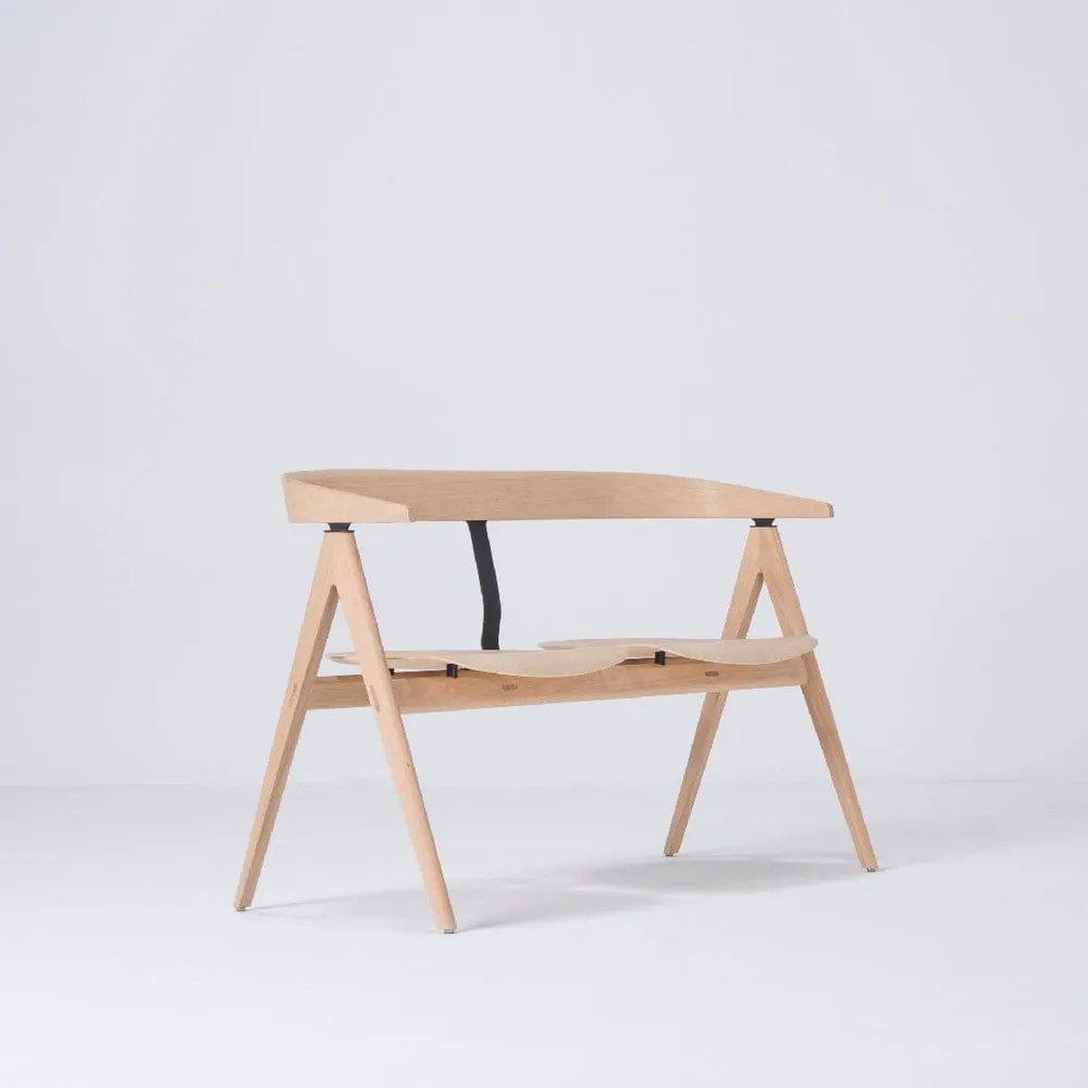 Bancă din lemn de stejar Gazzda Ava, natural